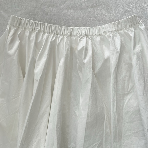 NWT Free People Women's Gaia Cotton Pull On Stretch Relaxed White Mini Skirt S - Picture 3 of 8